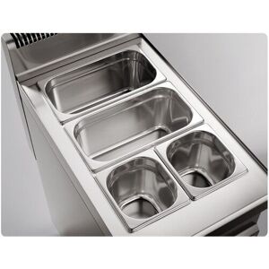 GGM Gastro - Bain-marie electrique - 1,2 kW - 1x GN 1/1 ou 2x GN 1/2