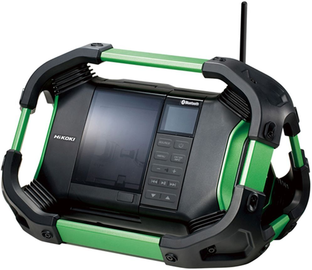 HiKOKI UR18DSDLW4Z Radio de chantier 14,4/18 V, Sans batterie, ni chargeur