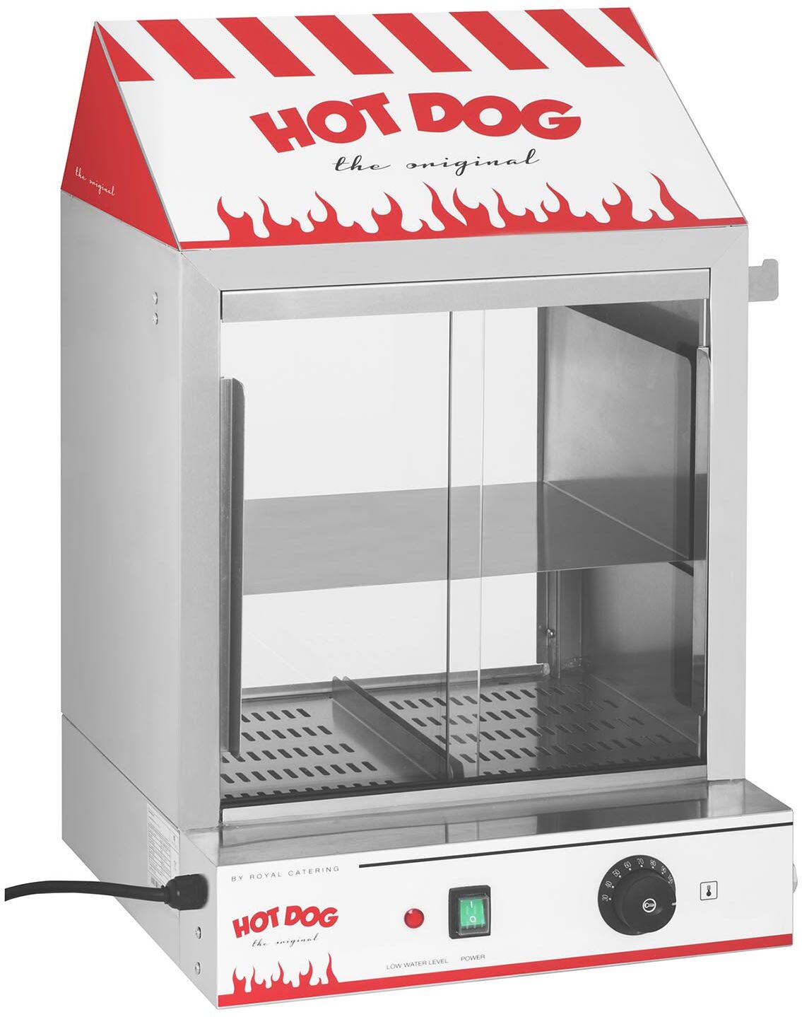 Royal Catering Hot Dog Steamer - 2000 W