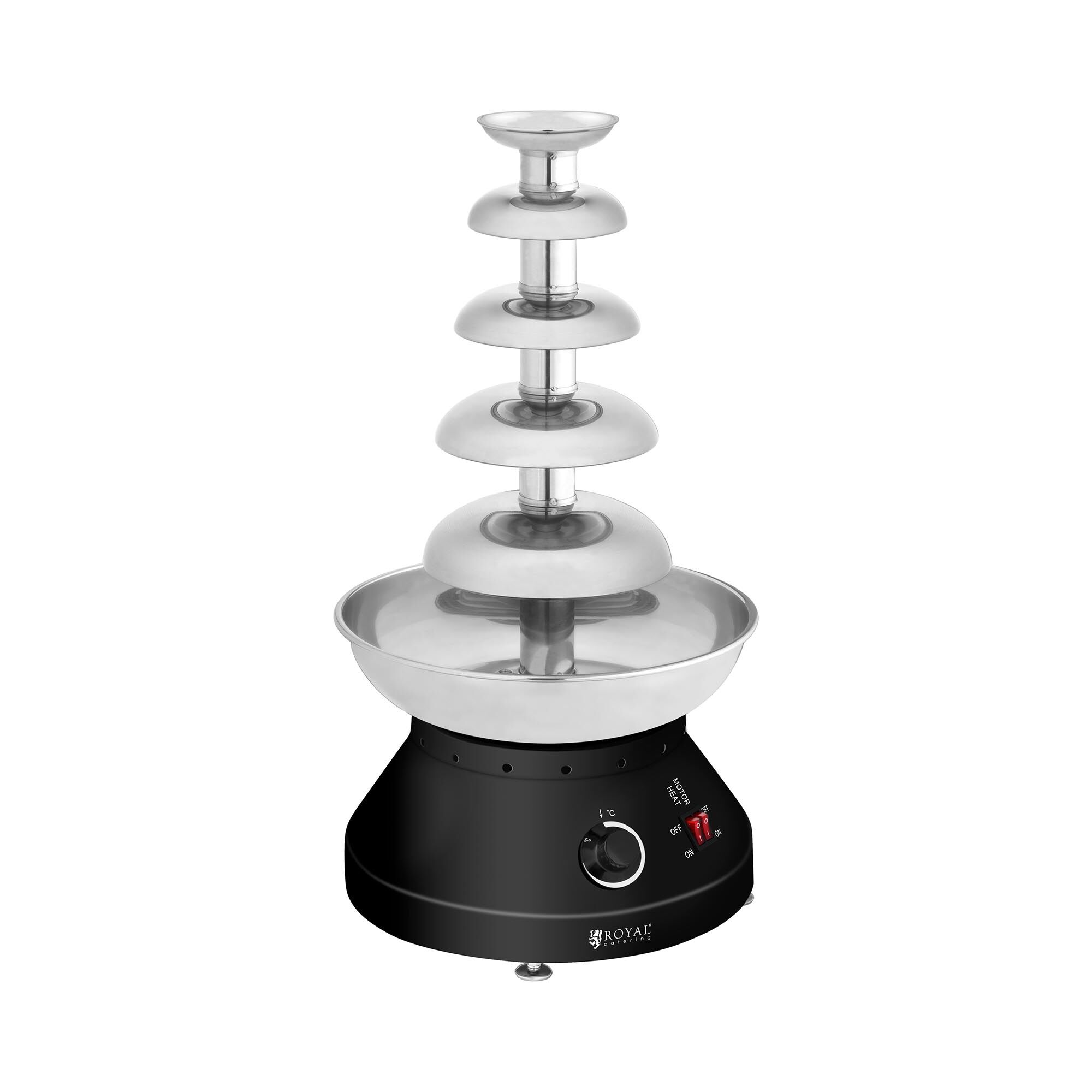 Royal Catering Chocolate Fountain Machine - 5 Levels - 4 L
