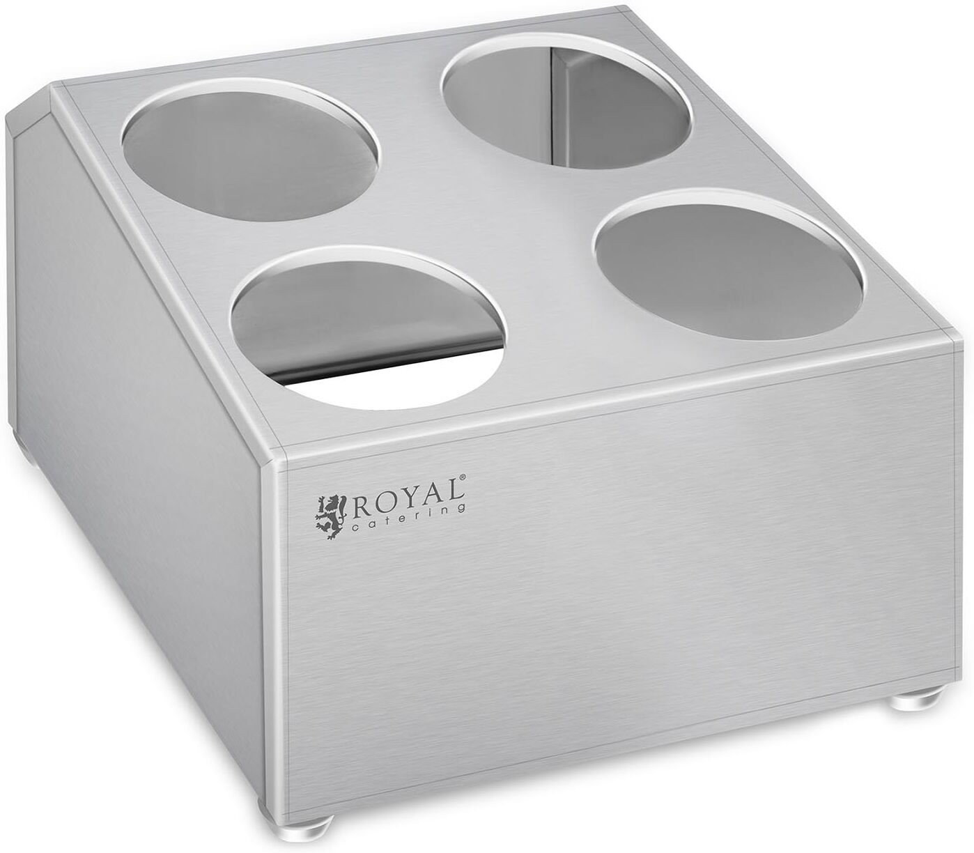 Royal Catering Cutlery container - Stainless steel - For 4 cutlery holders