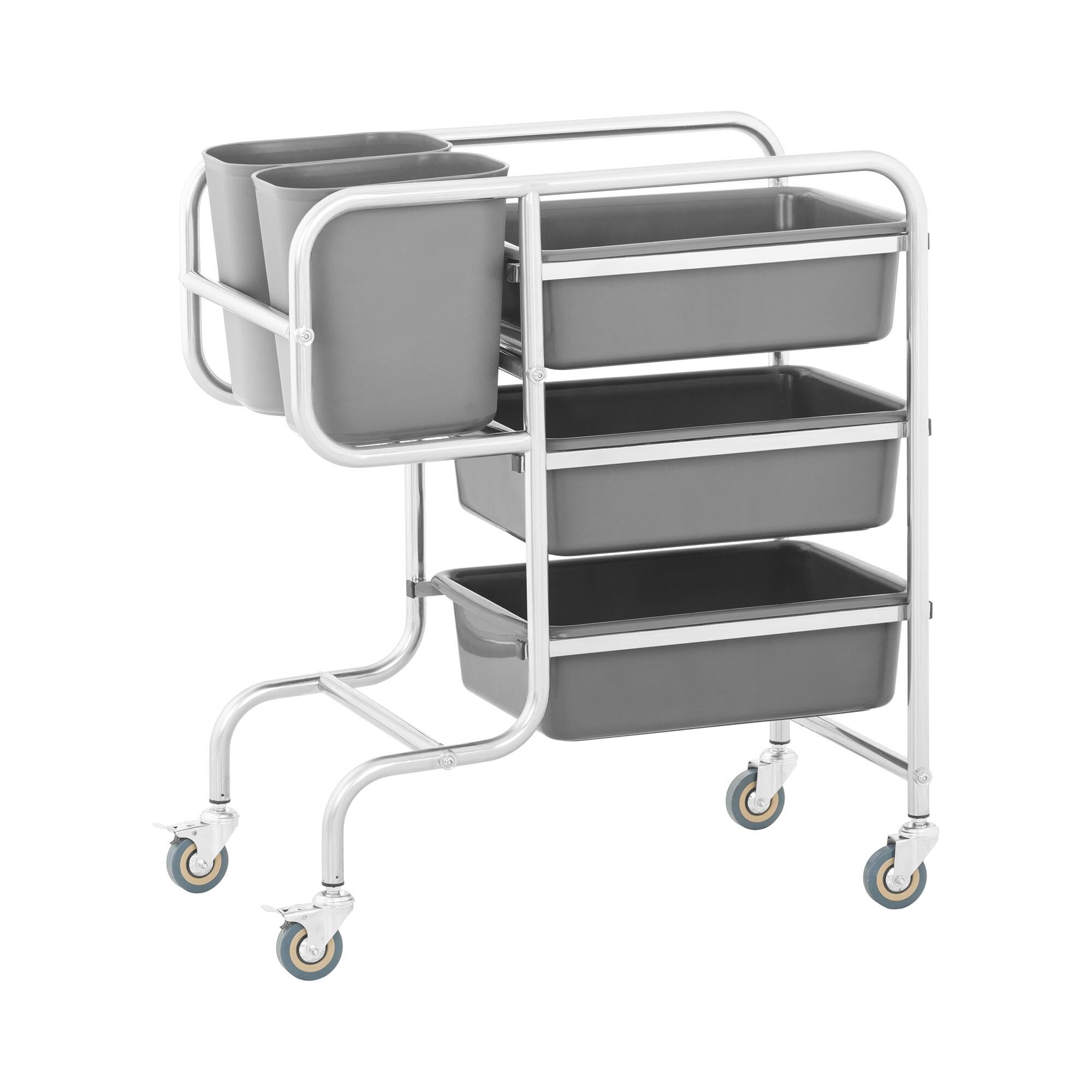 Royal Catering Bus Cart - 3 bus tubs - 2 rubbish bins - up to 84 kg