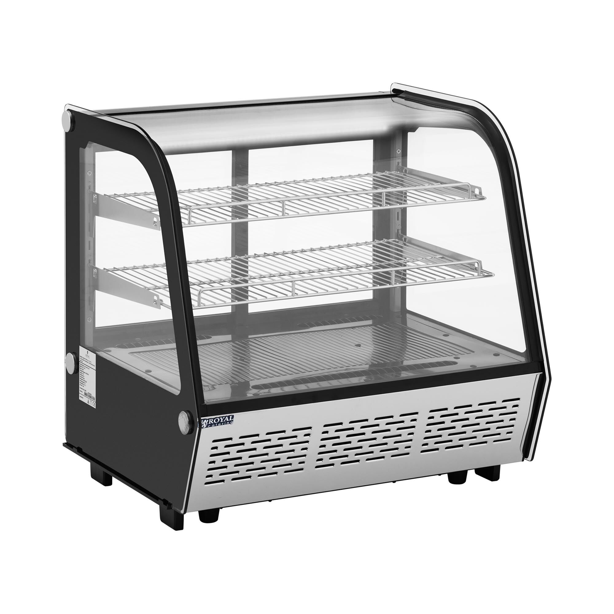 Royal Catering Refrigerated Display Case - 120 L - 3 levels - stainless steel