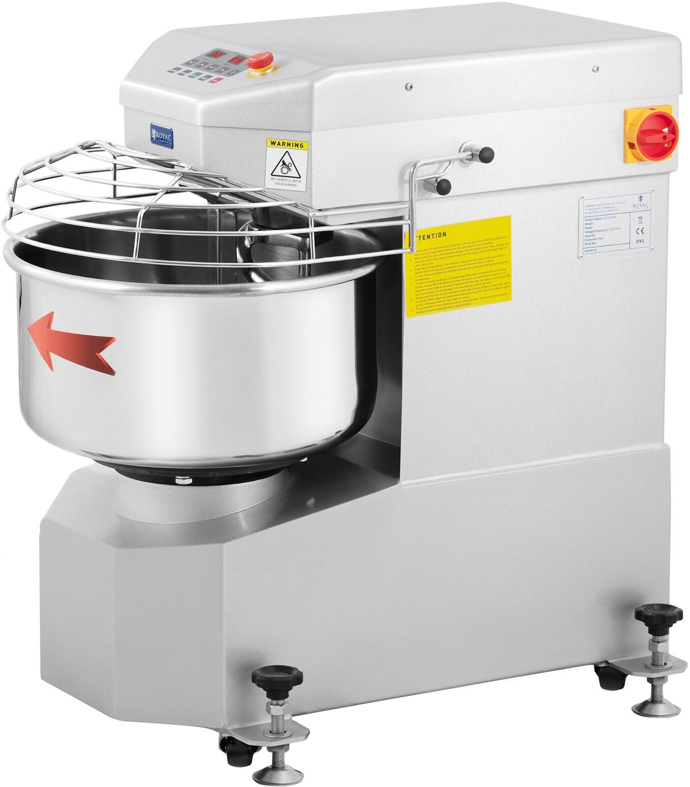 Royal Catering Kneading Machine - 23 L - Royal Catering - 1300 W