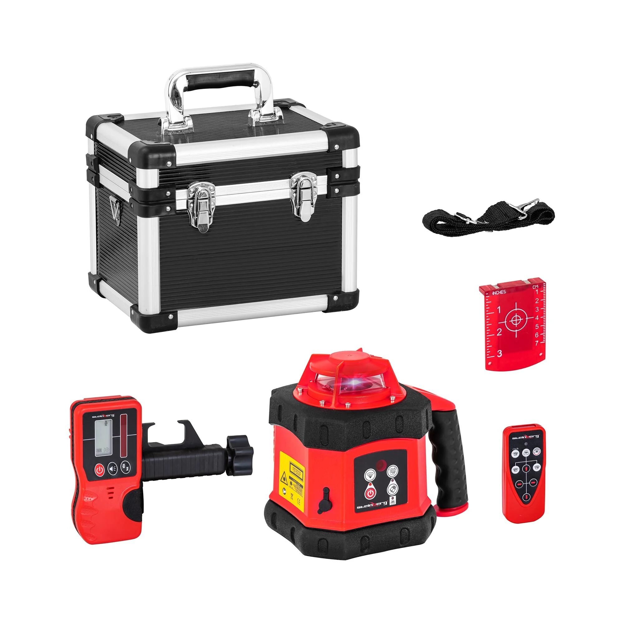 Steinberg Rotary Laser Level - red - Ø 300 m - self-levelling