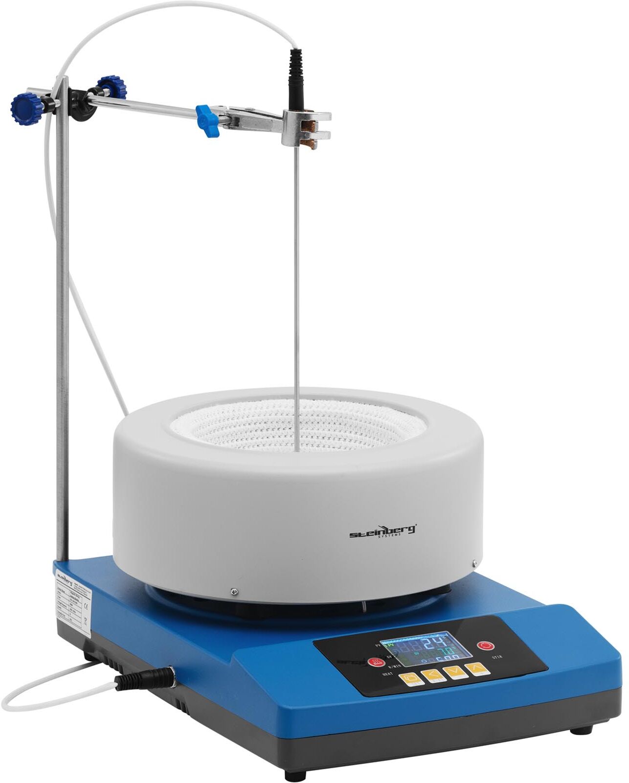 Steinberg Magnetic Stirrer with Heating Mantle - round bottom flask - 2 L