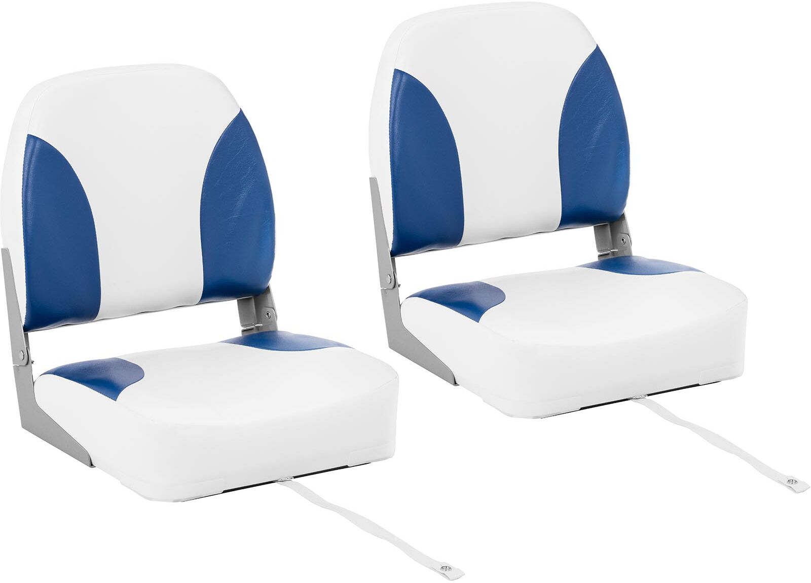 MSW Boat Seat - 2 pcs. - 41 x 50 x 51 cm - white-blue