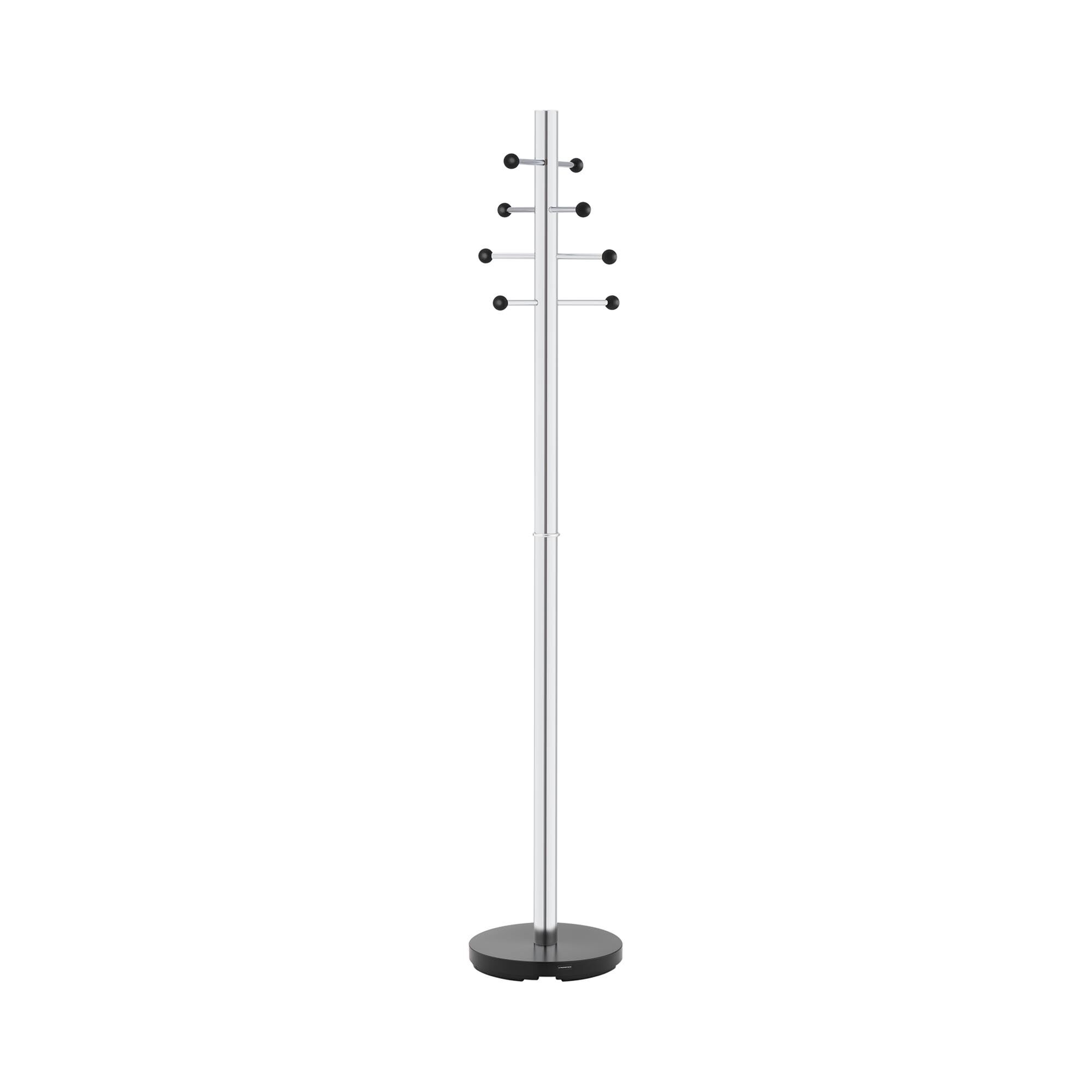Fromm & Starck Coat Stand - 8 pegs - chrome-plated - round base