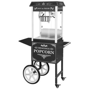 Royal Catering Macchina per popcorn con carretto - nero RCPW.16.2