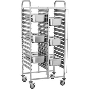 Royal Catering Carrello portavassoi - 30 contenitori GN RCTW-30GN.1