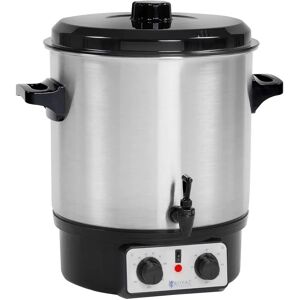 Royal Catering Bollitore vin brulè - 27 L - Timer - rubinetto di scarico - Acciaio inox RCMW-27S