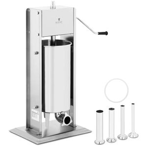 Royal Catering Insaccatrice per salsiccia e salumi - 15 L - Manuale - Verticale - Acciaio inox RCWV-15L