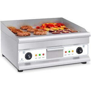 Royal Catering Fry top elettrico doppio - 60 cm - liscio - 2 × 3.200 W RCG 60H2