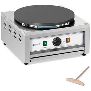 Royal Catering Crepiera elettrica - Piastra singola - 400 mm - 3000 W RC-CMS01