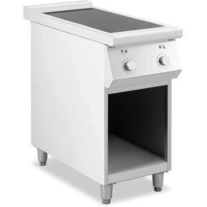 royal catering cucina a induzione - 8.500 w - 2 superfici di cottura - 260 °c - spazio di stivaggio -  rcic-8500