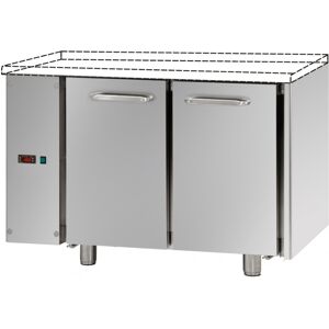 Tecnodom Tavolo Refrigerato Positivo 2 Porte GN 1/1 Senza Motore Gruppo a SX Senza Piano di Lavoro