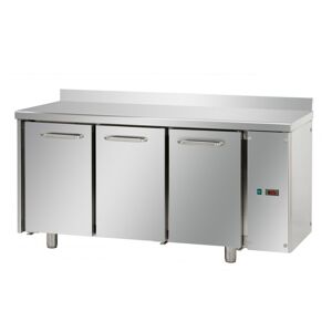 Tecnodom Tavolo Refrigerato Positivo 3 Porte GN 1/1 Senza Motore con Alzatina