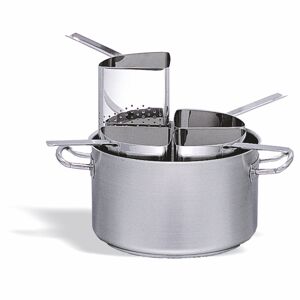 karel casseruola inox completa con 4 colapasta ø35 h 21 cm 20,2 litri