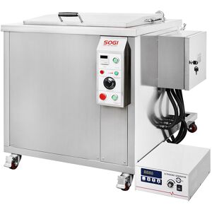 Vasca lavapezzi ad ultrasuoni SOGI VL-U1350RR da 135 L - con pompa e disoleatore a cartuccia - acciaio inox AISI 304