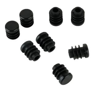 STANDERS Sottopiede per mobile tondo  Nero Ø 4.8 x H 16 mm, 8 pezzi