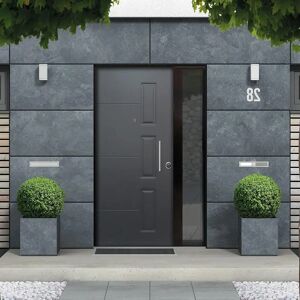 Master Porta blindata  Jack grigio/grigio L 90 x H 210 cm apertura sinistra