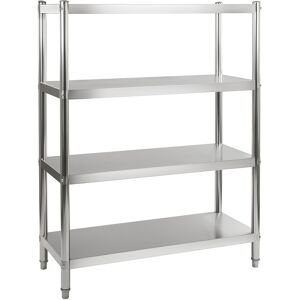 Royal Catering Scaffalatura in acciaio inox - 120 cm RCER-120