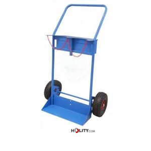 Carrello Portabombole Biposto Con Ruote Pneumatiche H55_114