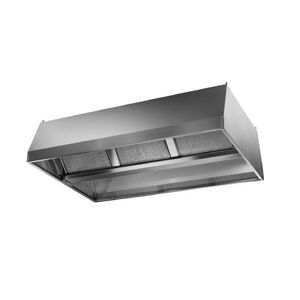 Aluminox Sas Cappa di Aspirazione Centrale Senza Motore Inox 304 - Cm 140 x 240 x 45 h - N° F