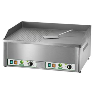 FIMAR Fry Top Elettrico Doppio da Banco, Piano Misto 6000 Watt