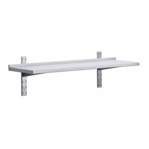 Amitek Mensola Singola in Acciaio Inox - Dimensione Cm. 100 x 30 x 7 h - Peso Kg 3,5 -