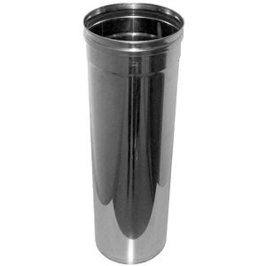 Aluminox Sas Tubo Tondo in Acciaio Inox 304 Lunghezza Cm 50 - Ø Cm 18