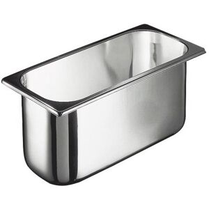 FORCAR Vaschetta Inox Gelato  - Cm 36 x 16,5 x 15 h - Capacità Lt 7,1 - VG361615