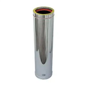 Tubo Acciaio Doppia Parete Coibentato Inox Aisi 316l 304l Lunghezza 1 Mt D. 250-300 Mm 0,5 Mm