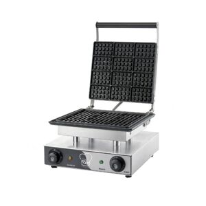 Piastra waffle basic singola con piano cottura teflonato potenza 1500 watt