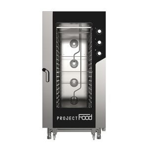 Forno gastronomia elettrico combinato convezione vapore per 20 teglie GN 1/1 comandi meccanici