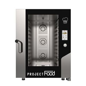 Forno gastronomia elettrico con wi-fi combinato convezione vapore per 10 teglie GN 2/1 comandi full touch