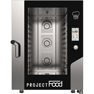 forno gastronomia elettrico con wi-fi combinato convezione vapore per 10 teglie gn 2/1 comandi full touch