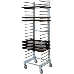 Carrello portateglie in acciaio inox per 20 Teglie GN 1/1 o 600x400 mm L510xP470xH1770 mm