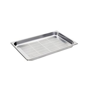 Bacinella in acciaio inox formato GN 1/1 con fondo forato altezza 40 mm