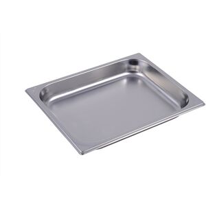 Bacinella in acciaio inox formato GN 1/2 altezza 40 mm