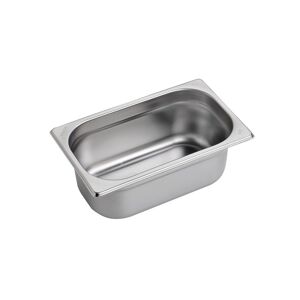 Bacinella in acciaio inox formato GN 1/4 altezza 100 mm