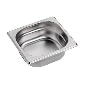 Bacinella in acciaio inox formato GN 1/6 altezza 65 mm