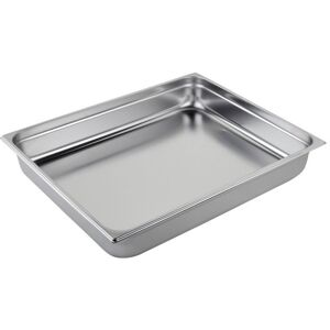 Bacinella in acciaio inox formato GN 2/1 altezza 100 mm