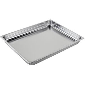 Bacinella in acciaio inox formato GN 2/1 altezza 65 mm