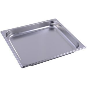 Bacinella in acciaio inox formato GN 2/3 con fondo forato altezza 20 mm