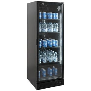 Vetrinetta frigo bibite da 382 lt basic nera temperatura da 0°C a +10°C