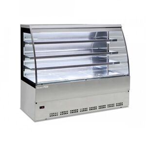 Vetrina espositiva self service inox ventilata temp +3°C a +5°C L1505xP800xH1525 mm linea SELF