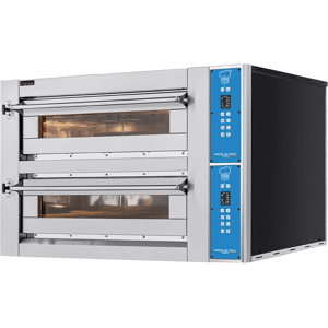 forno pizza elettrico a camera doppia per 6 + 6 pizze ø 35 cm serie evox