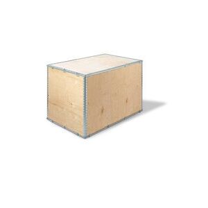 ratioform Cassa di legno, interno 580 x 380 x 380 mm, 6,1 kg, 1/4 Europallet