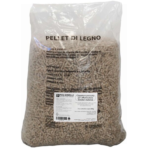 polsinelli cippatura in pellet per affumicatore (15 kg)